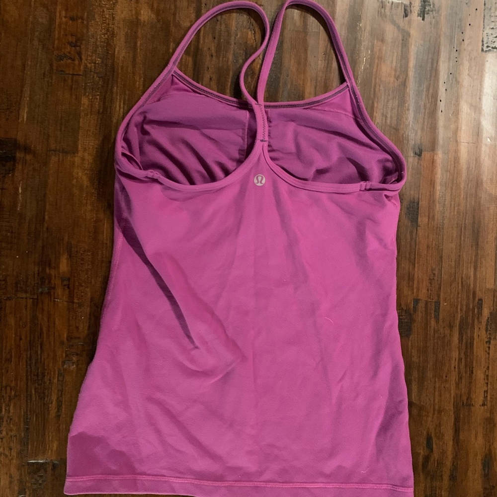 Lululemon Magenta Tank With Built-In Support - image 1